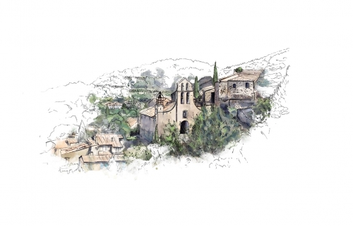 Illustration Village de Gigondas